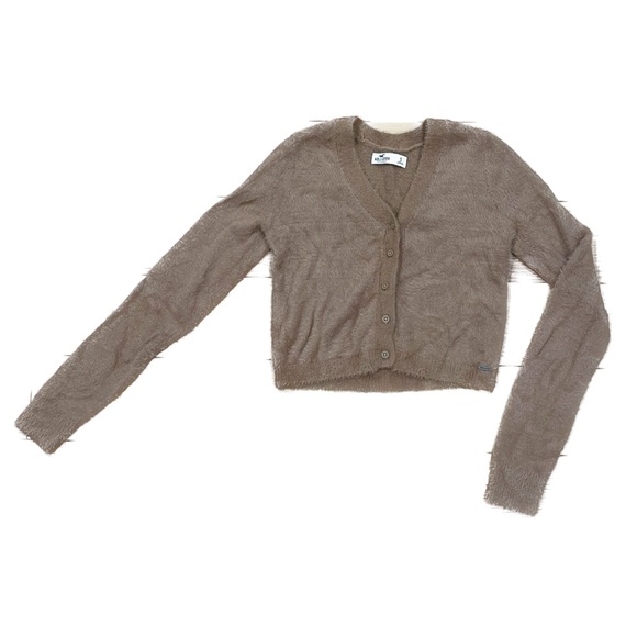 fuzzy hollister button up - Picture 2 of 5